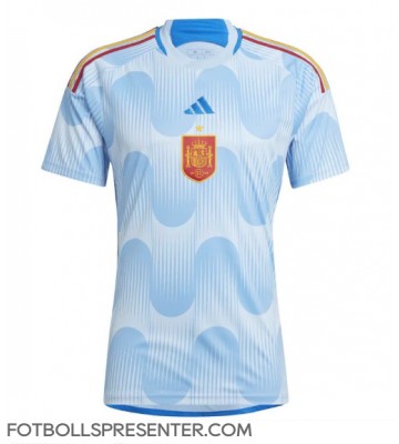 Spanien Borta Matchtröja VM 2022 Kortärmad